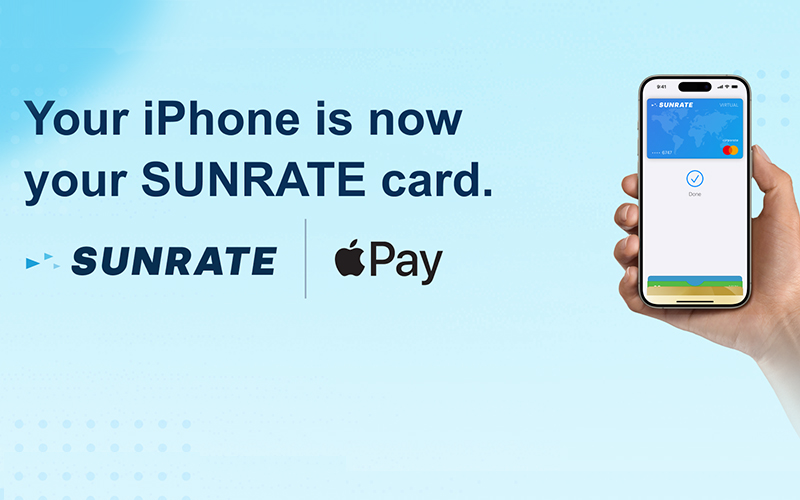 寻汇SUNRATE为其商务卡客户接入 Apple Pay